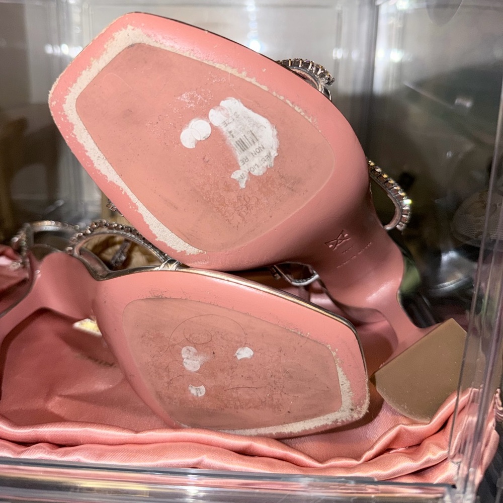 Amina Muaddi GILDA GLASS SANDAL - Picture 11 of 11